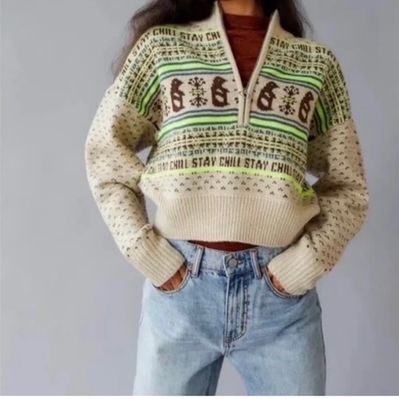 Urban Outfitters Sweaters - BDG Jesse Half Zip Sweater